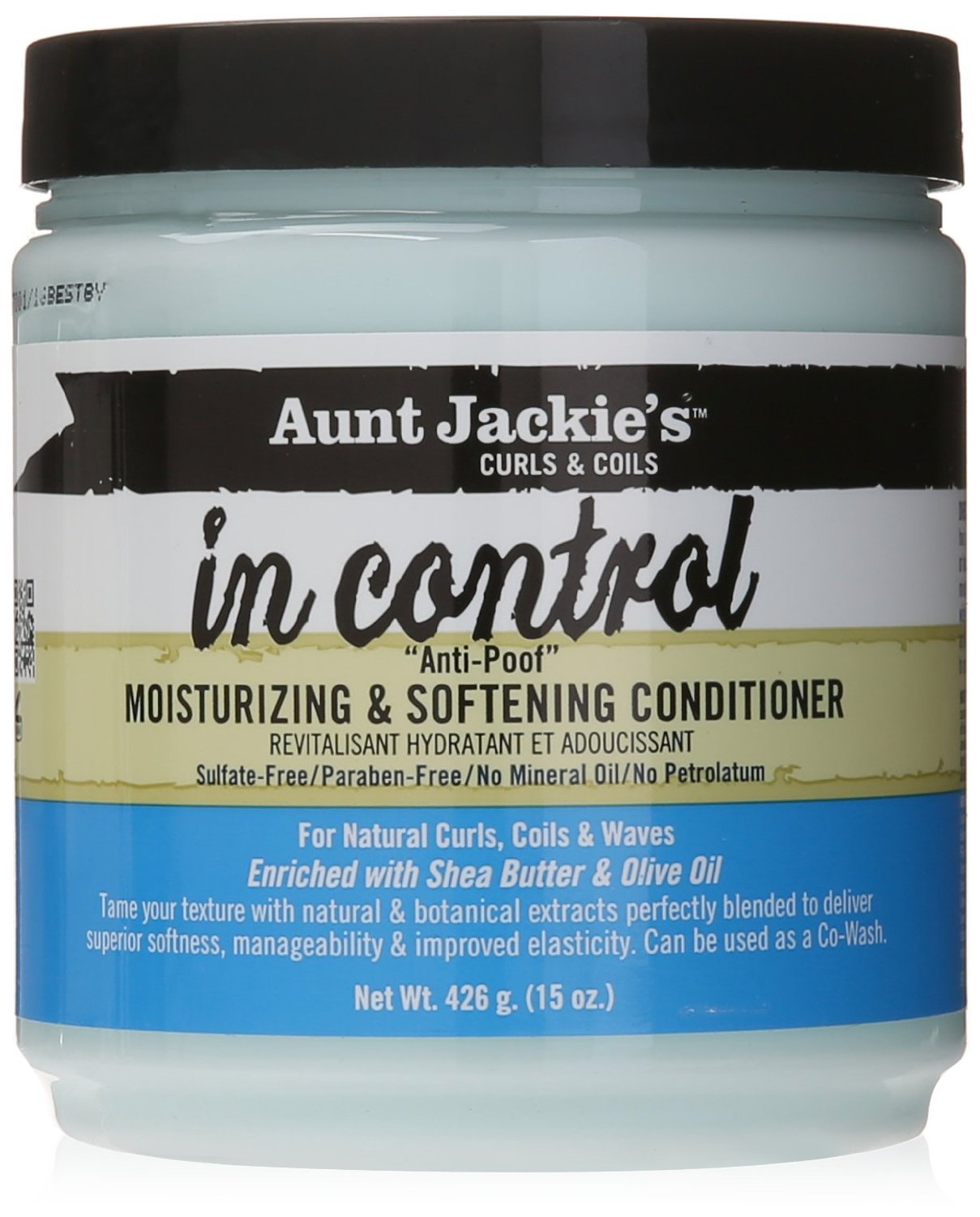 Aunt Jackies In Control 15oz Anti Poof Moisturizing Softening