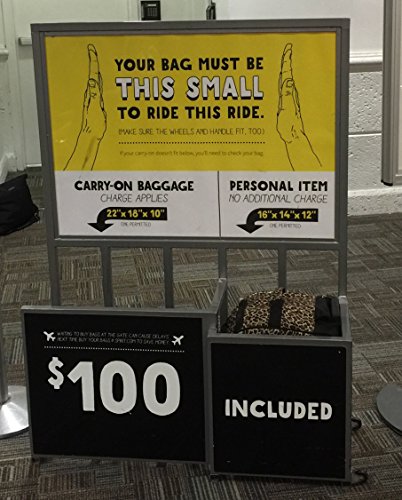 New Spirit Airlines Personal Item 16x14x12 A3 Ed Retail Spirit Airlines Personal Item Underseat Size 16x14x12 Color Animal Printed Under