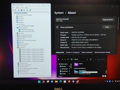 we have added actual images to this listing of the Dell Laptop you would receive. Clean install of Windows 11 Operating system. May have some minor scratches/dents/scuffs. [ What is included: Dell Laptop + 30-Day Warranty Included ]Item Specifics: MPN : Dell XPS 15 9560 LaptopUPC : N/AType : LaptopBrand : DellProduct Line : XPSModel : 15 9560Operating System : Windows 11Screen Size : 15.6 inProcessor Type : Intel Core i7Storage Type : SSDGraphics Processing Type : Intel + NVIDIA GeForce GTX 1050Memory : 8 GBSSD Storage : 256 GB - 3