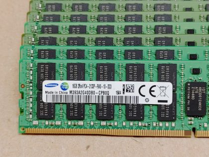This memory is for servers or workstations accepting ECC Registered RDIMM memory. This is a lot of 12 sticks that have been tested and in good condition.Item Specifics: MPN : M393A2G40DB0-CPBUPC : NAType : MemoryForm Factor : DIMMBrand : SamsungNumber of Pins : 288Bus Speed : PC4-17000 (DDR4-2133)Number of Modules : 12Capacity per Module : 16 GB - 3