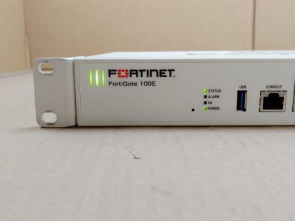 view images of the actual firewall you would receive. INCLUDES:Fortinet FortiGate 100E Security Appliance Firewall FG-100E. DOES NOT INCLUDE: AC Adapter power cord. These items have been testedItem Specifics: MPN : Fortinet FortiGate 100EUPC : NAType : FirewallBrand : FortinetModel : FortiGate 100E - 1