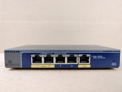 Great Condition! Tested and Pulled from a working environment!Item Specifics: MPN : GS105PEUPC : N/AType : Network SwitchBrand : NETGEARModel : ProSAFE Plus (GS105PE)Network Connectivity : Wired-Ethernet (RJ-45)Number of LAN Ports : 5Ethernet Technology : Gigabit Ethernet (1000-Mbit/s) - 1