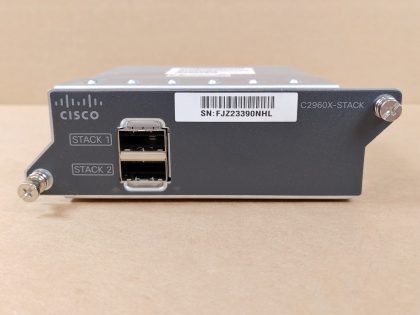Great Condition! Tested and Pulled from a working environment! Item Specifics: MPN : C2960X-STACK V02UPC : N/AType : Stacking ModuleBrand : CISCOFeatures : Hot-SwapModel : C2960X-STACK V02 - 1