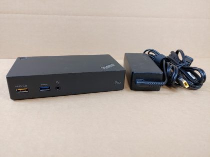 Good condition! Tested and Fully working as it should. This listing is for the the Dock and Power Adapter Only.Item Specifics: MPN : 40A7UPC : N/ABrand : LenovoModel : 40A7 (DK1522)Type : Docking Station - 1
