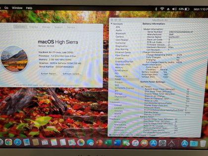 100% fully functional and in good cosmetic condition. New battery installed. High Sierra (10.13) operating system installed. Please review which application requirements you are needing to use with this system