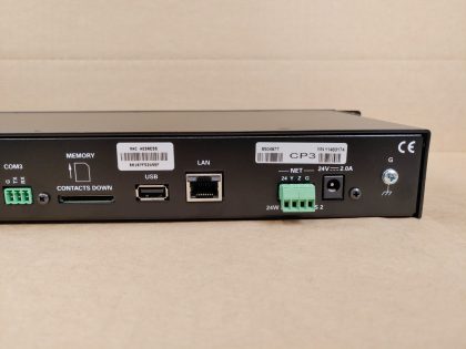 Great Condition! Tested and Pulled from a working environment! There is a few minor cosmetic scratches and scuffs from normal use. ***OEM POWER ADAPTER INCLUDED***Item Specifics: MPN : 6504877UPC : N/ABrand : CrestronModel : CP3 3-Series (6504877)Type : Control Processor - 9