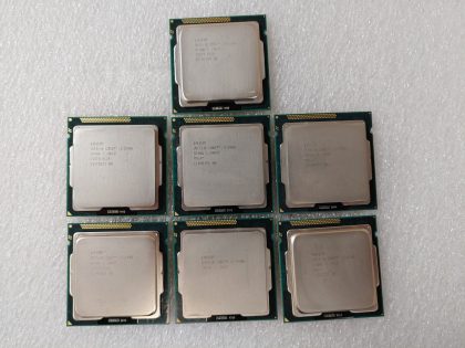 **LOT of 7** Great Condition! Tested and Pulled from a working environment!!Item Specifics: MPN : SR00QUPC : N/ABrand : IntelProcessor Type : Core i5 2nd GenNumber of Cores : 4Socket Type : LGA1155 / Socket H2Clock Speed : 3.10GHzBus Speed : 4800MHzL2 Cache : 3MBL3 Cache : 3MBType : ProcessorModel : Intel Core i5-2400 - 4