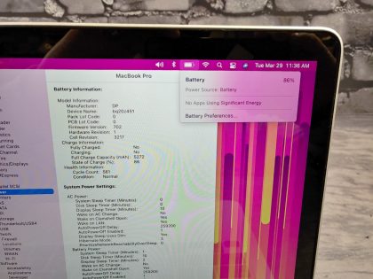 There is a small cosmetic ding in the left side edge of the lid (View image 9). There is also a tiny cosmetic scratch in the bottom middle of the glass (View image 12). This system has been professionally tested and is in fully functional condition. For your help