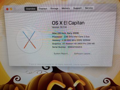 we have added actual images to this listing of the Apple iMac you would receive. Clean install of 10.11.6 (El Capitan) Operating system. May have some minor scratches/dents/scuffs. OSX Default Password: 123456. [ What is included: Apple iMac + Power Cord + 30-Day Warranty Included ] What is not included: Keyboard or Mouse. Any USB keyboard or mouse will work just fine