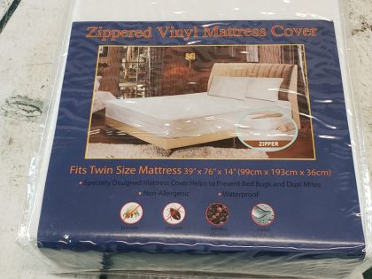 Dust Mites and blocks allergens. Size: Twin (39"x76"x14")Item Specifics: MPN : Zippered Mattress Cover ProtectorUPC : 892694019143Type : Mattress CoverSize : Twin (39"x76"x14")Material : VinylBrand : N/AModel : Mattress Cover Twin - 4