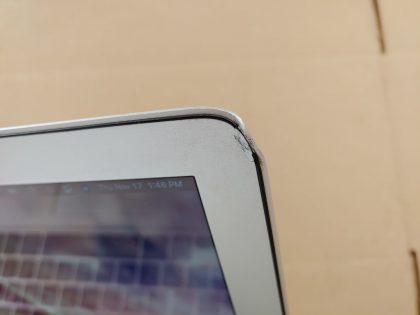 we have added actual images to this listing of the Apple MacBook Air you would receive. Clean install of 11.7.1 (Big Sur) Operating system. May have some minor scratches/dents/scuffs. OSX Default Password: 123456. [ What is included: Apple MacBook Air + Power Cord + 30-Day Warranty Included ]Item Specifics: MPN : MD760LL/BUPC : N/ABrand : AppleProduct Family : MacBook AirRelease Year : Early 2014Screen Size : 13-inchProcessor Type : Intel Core i7Processor Speed : 1.7GHz Dual-CoreMemory : 8GB 1600MHz DDR3Storage : 256GB Flash SSDOperating System : 11.7.1 OS X Big SurColor : SilverType : Laptop - 3