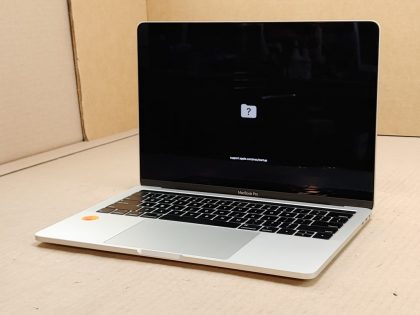 Macbook powers  but will not load any operating system. Screen is in perfect condition without any defects visually what we can see. Whats missing: No ChargerItem Specifics: MPN : Macbook Pro 13 in LaptopUPC : NABrand : AppleProduct Family : Macbook ProRelease Year : 2018Screen Size : 13 inProcessor Type : Intel Core i5Processor Speed : 2.3 GhzMemory : 8 GBStorage : UnknownOperating System : UnknownStorage Type : SSD (Solid State Drive)Type : Laptop - 2