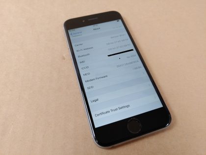 Updated to the latest iOS / Battery health is 87% and holds a great charge!Item Specifics: MPN : A1549UPC : N/ABrand : AppleModel : iPhone 6 (A1549)Network : Unlocked (CDMA + GSM)Operating System : 12.5.7Storage Capacity : 16GBColor : Space GrayType : Cell Phone - 4