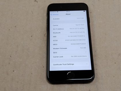 Phone reset to the latest operating system supported (15.7.3). Battery states "service". Phone holds a charge and battery seems to be working but has a 73% health life left.Item Specifics: MPN : MNAY2LL/AUPC : NABrand : AppleModel : iPhone 7Network : UnlockedOperating System : iOSStorage Capacity : 32 GBColor : BlackType : Phone - 10