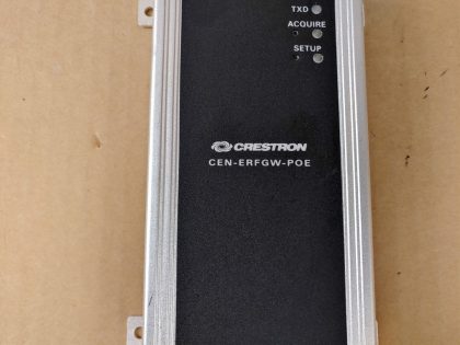 Good condition! Tested and pulled from a working environment. There are some very small minor cosmetic scratches/scuffs from normal use. Whats shown in the pictures is what you will recieve! Item Specifics: MPN : CEN-ERFGW-POEUPC : N/ABrand : CrestronModel : CEN-ERFGW-POEType : Wireless Gateway - 2