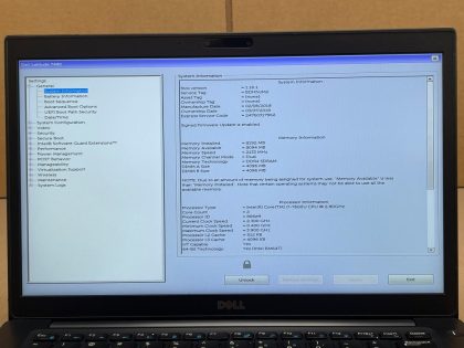 No battery. System has a BIOS password we do not know.Item Specifics: MPN : Dell Latitude 7480 i7-7600U LaptopUPC : NAType : LaptopBrand : DellProduct Line : LatitudeModel : 7480Operating System : NoneScreen Size : 15 inProcessor Type : Intel Core i7Storage : NoneMemory : 8 GBHard Drive Capacity : None - 3