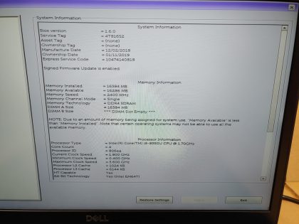 ***SINGLE 16GB STICK INSTALLED*** May have a few minor cosmetic scratches/scuffs. Boots to the BIOs. Screen is in good condition! **NO POWER ADAPTER INCLUDED**  For your help