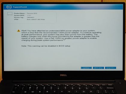 we have added actual images to this listing of the Dell Laptop you would receive. Clean install of Windows 11 Operating system. May have some minor scratches/dents/scuffs. OSX Default Password: 123456. [ What is included: Dell Laptop + Aftermarket Power Cord + 30-Day Warranty Included ]Item Specifics: MPN : Dell Precision 5510 i7UPC : N/AType : LaptopBrand : DellProduct Line : PrecisionModel : 5510Operating System : Windows 11Screen Size : 15.6 inProcessor Type : Intel Core i7Storage Type : SSDGraphics Processing Type : Intel + NVIDIA Quadro M1000MMemory : 8 GBSSD Storage : 256 GB - 2