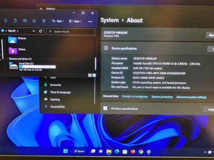Fully working system with complete power cord.  A power house of a system with a server processor with 8 threads and a NVIDIA Quadro M2000M graphics card.Item Specifics: MPN : Dell Precision 7510UPC : NAType : LaptopBrand : DellProduct Line : PrecisionModel : 7510Operating System : Windows 11Screen Size : 15 inProcessor Type : Intel XEONStorage Type : SSD (Solid State Drive)Graphics Processing Type : NVIDIA Quadro M2000MMemory : 8 GBStorage : 512 GB - 10