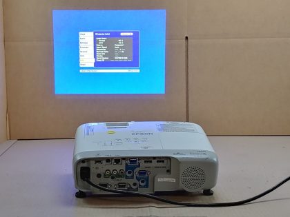 Tested working. Lamp hours: 66. You would receive the projector and power cord.Item Specifics: MPN : Epson H859a V11H859020UPC : 0010343935624Brand : EpsonModel : PowerLite 107Display Technology : 3LCDThrow Ratio : Medium/Standard ThrowConnectivity : USB