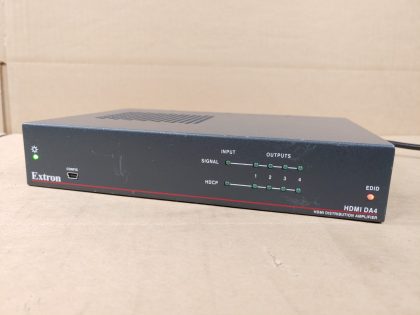 Good condition! Tested and pulled from a working environment! There is some minor scratches and scuffs from normal use. **POWERCORD INCLUDED**Item Specifics: MPN : HDMI DA4UPC : N/ABrand : ExtronModel : HDMI DA4Type : Distribution Amplifier - 1