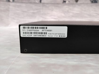 Great Condition! Tested and Pulled from a working environment! May have a few minor cosmetic scratch/scuff from normal use. **NO POWER ADAPTER INCLUDED**Item Specifics: MPN : J9772AUPC : N/AType : Ethernet SwitchForm Factor : Rack-MountableBrand : Aruba / HPModel : J9772A (2530-48G-POE+)Network Management Type : Fully ManagedNumber of LAN Ports : 48 - 7