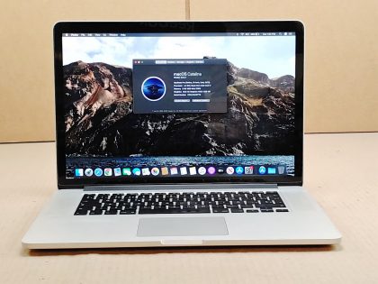 Item Specifics: MPN : Macbook Pro 15in 2013 LaptopUPC : NABrand : AppleProduct Family : Macbook ProRelease Year : 2013Screen Size : 15 inProcessor Type : Intel Core i7Processor Speed : 2.40 GhzMemory : 8 GBStorage : 256 GBOperating System : Catalina (10.15)Storage Type : SSD (Solid State Drive)Type : Laptop - 7