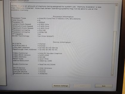 we have added actual images to this listing of the Dell Latitude you would receive.Item Specifics: MPN : Latitude 5480UPC : N/AType : LaptopBrand : DellProduct Line : LatitudeModel : Latitude 5480Operating System : N/AScreen Size : 14-inch FHDProcessor Type : Intel Core i7-6600U 6th GenProcessor Speed : 2.60GHzGraphics Processing Type : Intel(R) Skylake GraphicsMemory : 8GBHard Drive Capacity : N/A - 3