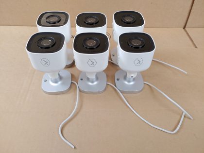 SO WILL NEED TO BE HARDWIRED** Wires are long enough to be rewired. Minor scratches/scuffs from normal outdoor use. Whats shown in the pictures is what you'll receive! ((LOT OF 6))Item Specifics: MPN : ADC-V723UPC : N/AType : IP CameraConnectivity : Wi-FiColor Mode : Color Day / BandW NightBrand : Alarm.comModel : ADC-V723Features : Outdoor / WeatherproofColor : WhitePower Source : HardwiredMaximum Resolution : 1920 x 1080p - 1