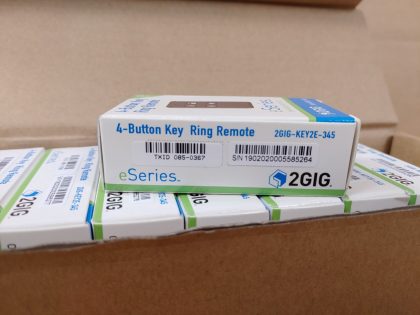 Brand NEW - LOT OF (10)Item Specifics: MPN : 2GIG-KEY2E-345UPC : 093863144158Brand : 2GIGModel : 2GIG-KEY2E-345Type : TransmitterColor : Black - 4