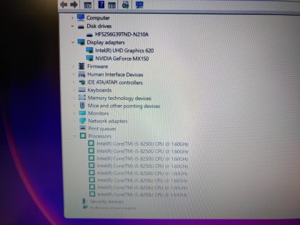 we have added actual images to this listing of the Acer Aspire you would receive. Clean install of Windows 11 Pro Operating system. May have some minor scratches/dents/scuffs. [ What is included: Acer Aspire ]Item Specifics: MPN : Aspire A515-51GUPC : N/AType : LaptopBrand : AcerProduct Line : AspireModel : Aspire A515-51GOperating System : Windows 11 ProScreen Size : 15.6-inchProcessor Type : Intel Core i5-8250U 8th GenProcessor Speed : 1.60GHz / 1.80GHzGraphics Processing Type : Intel(R) UHD Graphics 620/ NVIDIA GeForce MX150Memory : 8GBHard Drive Capacity : 256GB SSD - 3