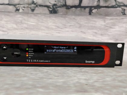 Great condition! Tested and pulled from a working environment! **NO POWERCORD INCLUDED**Item Specifics: MPN : FORTE AVB CIUPC : N/AType : Digital Audio Signal ProcessorBrand : BiampModel : TESIRA FORTE AVB CIForm Factor : Rack-Mountable - 2