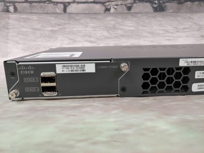 Good Condition! Tested and Pulled from a working environment! May have minor scratches/scuffs from normal use. **NO POWERCORD INCLUDED**Item Specifics: MPN : WS-C2960X-24TS-L V02UPC : N/AType : Ethernet SwitchForm Factor : Rack-MountableBrand : CISCOModel : WS-C2960X-24TS-L V02Network Management Type : Fully-ManagedNumber of LAN Ports : 24 - 7