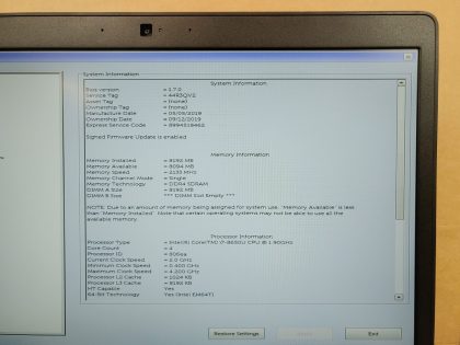 we have added actual images to this listing of the Dell Latitude you would receive.Item Specifics: MPN : Latitude 5490UPC : N/AType : LaptopBrand : DellProduct Line : LatitudeModel : Latitude 5490Operating System : N/AScreen Size : 14-inch FHDProcessor Type : Intel Core i7-8650U 8th GenProcessor Speed : 1.90GHzGraphics Processing Type : Intel(R) Kabylake GraphicsMemory : 8GBHard Drive Capacity : N/A - 4