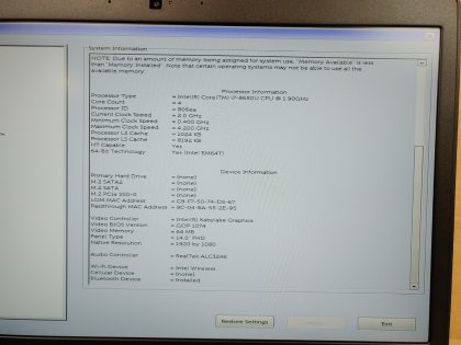 **NO HDD/NO BATTERY/NO OS** Boots to BIOs. Screen is in good condition! May have a few minor cosmetic scratches/scuffs. **NO POWER ADAPTER INCLUDED**  For your help