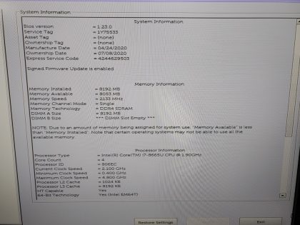 **NO SSD/NO BATTERY/NO RAM**  **CRACKED SCREEN** Looks like a few tiny dots of paint on the screen as well. Boots to the BIOs (We use a testing stick to make sure it boots). Will need to use an external monitor to output or replace the top. May have a few minor cosmetic scratches/scuffs. **NO POWER ADAPTER INCLUDED**  For your help