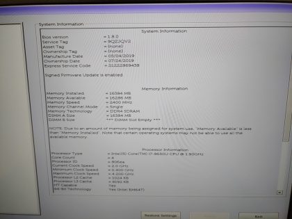 can easily be upgraded to 32GB**  Boots to the BIOs. May have a few minor cosmetic scratches/scuffs. For your help