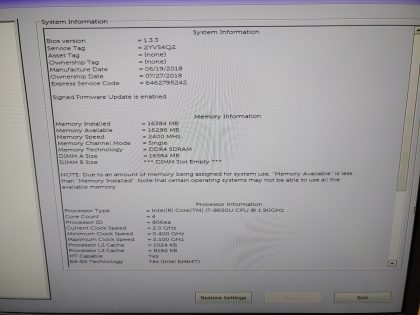 can easily be upgraded to 32GB**  Boots to the BIOs. May have a few minor cosmetic scratches/scuffs. For your help