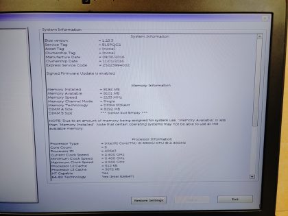 **NO BATTERY/NO HDD/NO RAM/NO HDD CADDY OR CABLE** There is a broke piece of plastic by the SC Slot (View image 8). Boots to the BIOs (We use a testing stick to make sure it boots to bios). Screen is in good condition. May have a few minor cosmetic scratches/scuffs. **NO POWER ADAPTER INCLUDED**  For your help