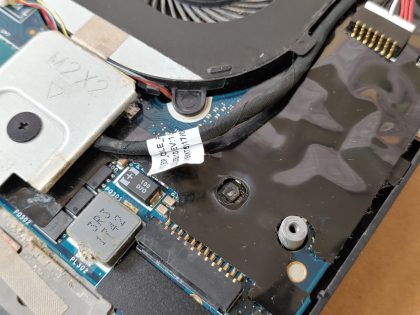 **NO POWER (DOA)** **NO SSD/ NO POWER ADAPTER/ NO OS/ NO RAM/ NO BATTERY INSTALLED** Laptop Does NOT power. There is some signs of liquid spill