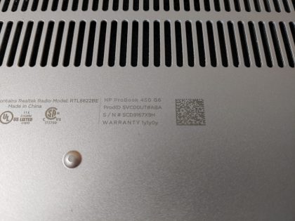 we have added actual images to this listing of the HP ProBook you would receive. Clean install of Windows 11 Pro Operating system. May have some minor scratches/dents/scuffs. [ What is included: HP ProBook + Power Adapter + 30-Day Warranty Included ]Item Specifics: MPN : ProBook 450 G6UPC : N/AType : LaptopBrand : HPProduct Line : ProBookModel : ProBook 450 G6Operating System : Windows 11 ProScreen Size : 15.6-inchProcessor Type : Intel Core i5-8265U 8th GenProcessor Speed : 1.60GHz / 1.80GHzGraphics Processing Type : Intel(R) UHD Graphics 620Memory : 8GBHard Drive Capacity : 256GB SSD - 3