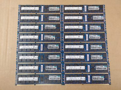 LOT of 16 - Excellent Condition! Tested and Pulled from a working environment! Item Specifics: MPN : HMT42GR7AFR4C-RDUPC : N/AType : Server MemoryForm Factor : RDIMMBrand : SK HynixNumber of Pins : 240Bus Speed : PC3-14900 (DDR3-1866)Number of Modules : 16Capacity per Module : 16GBTotal Capacity : 256GB - 3