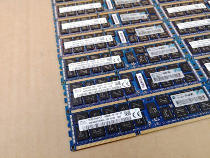 LOT of 16 - Excellent Condition! Tested and Pulled from a working environment! Item Specifics: MPN : HMT42GR7AFR4C-RDUPC : N/AType : Server MemoryForm Factor : RDIMMBrand : SK HynixNumber of Pins : 240Bus Speed : PC3-14900 (DDR3-1866)Number of Modules : 16Capacity per Module : 16GBTotal Capacity : 256GB - 5