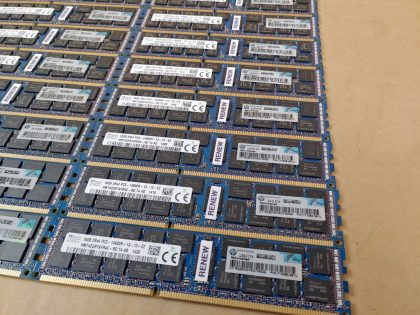 LOT of 16 - Excellent Condition! Tested and Pulled from a working environment! Item Specifics: MPN : HMT42GR7AFR4C-RDUPC : N/AType : Server MemoryForm Factor : RDIMMBrand : SK HynixNumber of Pins : 240Bus Speed : PC3-14900 (DDR3-1866)Number of Modules : 16Capacity per Module : 16GBTotal Capacity : 256GB - 6