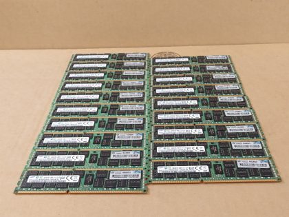 LOT of 19 - Great condition! Tested and pulled from a working environment! **NOT DESKTOP MEMORY**Item Specifics: MPN : 672612-081UPC : N/AType : Server MemoryBrand : HPModel : 672612-081 (M393B2G70BH0-CK0Q9)Bus Speed : PC3-12800 (DDR3-1600)Number of Modules : 19Capacity per Module : 16GBTotal Capacity : 304GBMemory Features : ECC Memory