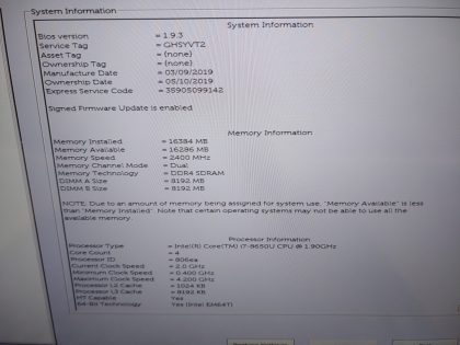 Both laptops have loose hinges from inside the hinge cover. One laptop has some scuffs on the screen (View image 9). The other laptop has a dent in the plastic by the camera (View image 10). Tested and Working as it should. Boots to the BIOs. May have a few minor cosmetic scratches/scuffs. For your help