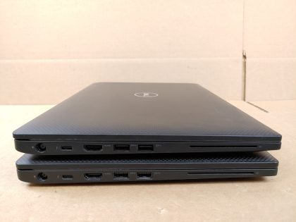 Both laptops have loose hinges from inside the hinge cover. One laptop has some scuffs on the screen (View image 9). The other laptop has a dent in the plastic by the camera (View image 10). Tested and Working as it should. Boots to the BIOs. May have a few minor cosmetic scratches/scuffs. For your help