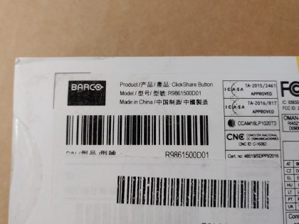 BRAND NEW SEALED!Item Specifics: MPN : R9861500D01UPC : N/AType : Video ConferencingBrand : BarcoModel : R9861500D01Features : HD Video / HD Voice - 7