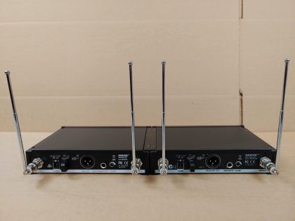 Good Condition! Tested and pulled from a working environment! May have minor cosmetic scratches/scuffs from normal use.  Whats pictured is what you'll receive! Power Adapters & Antennas INCLUDED!!Item Specifics: MPN : SLX4 H5UPC : N/ABrand : SHUREType : Microphone ReceiverModel : SLX4 H5Connectivity : WirelessMicrophone Form Factor : Microphone ReceiverFeatures : Built-in AntennaBundled Items : Power Adapters - 5