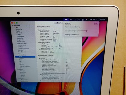 we have added actual images to this listing of the Apple MacBook Air you would receive. Clean install of 11.7 (Big Sur) Operating system. May have some minor scratches/dents/scuffs. OSX Default Password: 123456. [ What is included: Apple MacBook Air + Power Cord + 30-Day Warranty Included ]Item Specifics: MPN : MD760LL/AUPC : N/ABrand : AppleProduct Family : MacBook AirRelease Year : Mid 2013Screen Size : 13.3-inchProcessor Type : Intel Core i5Processor Speed : 1.3GHz Dual-CoreMemory : 4GB 1600MHz DDR3Storage : 256GB Flash SSDOperating System : 11.7 OS X Big SurColor : SilverType : Laptop - 3